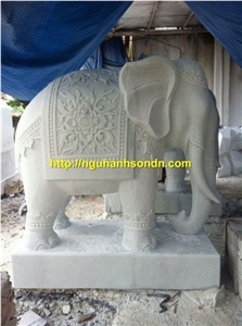 Elephant Marble Statues