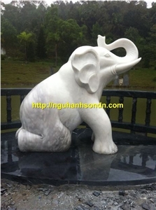 Elephant Marble Statues