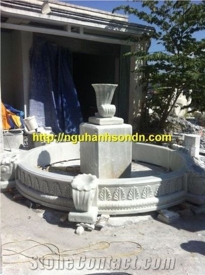 The Fountain Marble, White Marble Fountain Viet Nam