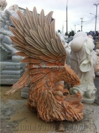 The Marble Eagle Statues