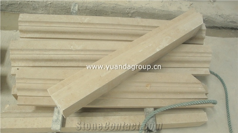 High Quality Beige Marble Molding Beige Marble Border