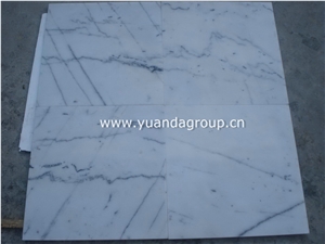China Carrara White Tile, Guangxi White Marble Slabs & Tiles
