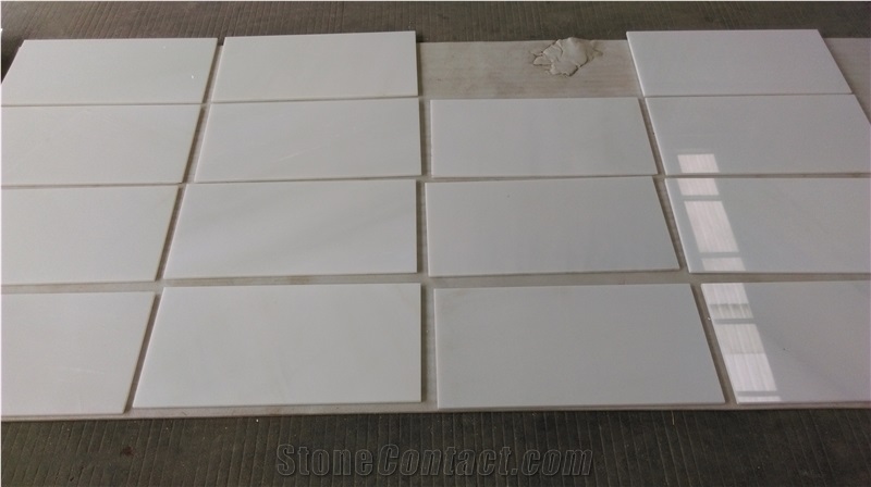 China Pure White Marble Tile, White Jade Marble Slabs