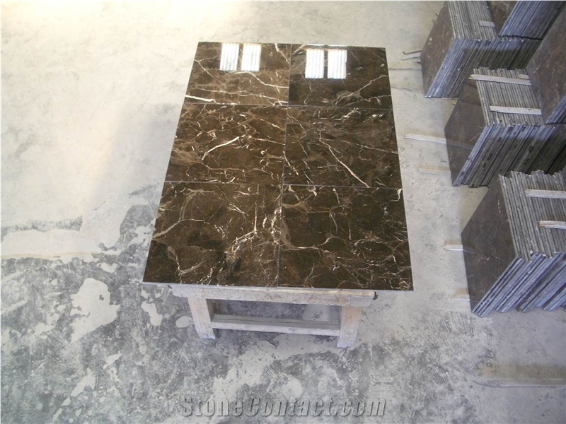 Dark Emperador Marble Tiles, Turkey Brown Marble