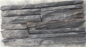 Dark Slate Cultured Stone, Grey Slate Wall Cladding, Exposed Wall Stone