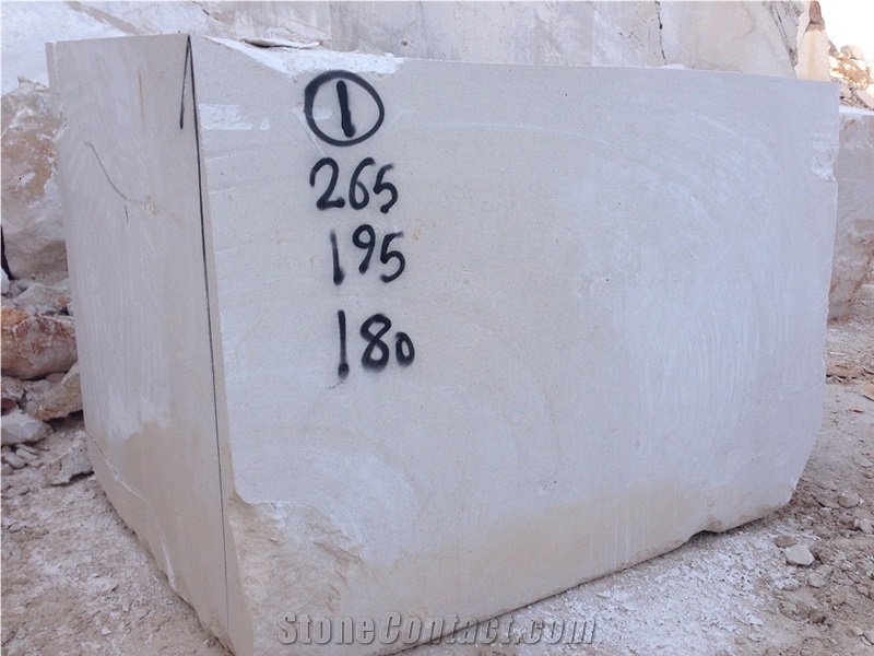Snowy Limestone, Iran White Limestone Block