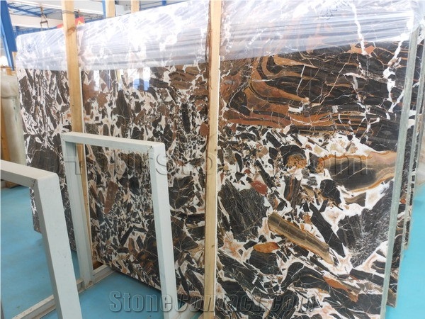 Kylin Marble Slabs & Tiles, Beautiful Brown Gragon, Polished China Multicolor Marble