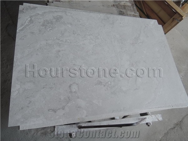 Wooden White Cross Cut Sandblast Tiles, White Serpenginate, White Wood Marble, Hot Sales, for Wall and Floor Covering