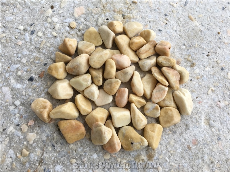 Yellow Marble Pebbles & Gravels