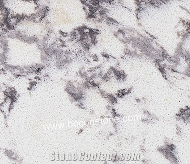 Artificial Quartz Stone-Glacier Grey Quartz Slabs & Tiles