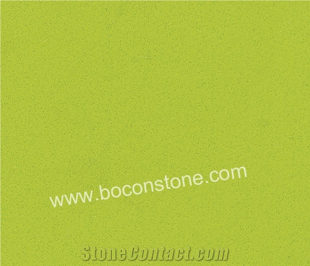 Artificial Quartz Stone-Pure Green Quartz Slabs & Tiles