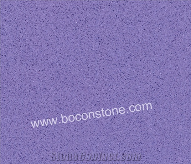 Artificial Quartz Stone-Pure Purple Quartz Slabs & Tiles