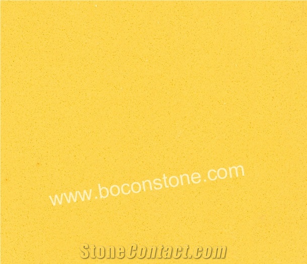 Artificial Quartz Stone-Pure Yellow Quartz Slabs & Tiles