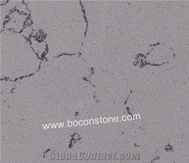 Artificial Quartz Stone-South Asia Grey Quartz Slabs & Tiles