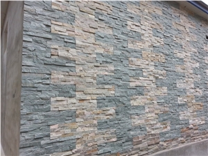 Grey Slate Cultured Stone, Slate Stacked Stone Wall Cladding, Stone Wall Decor