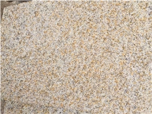 G350 Rusty Yellow Granite Bushhammered Slabs and Tiles for Floor and Wall