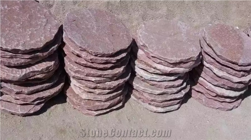 Slate Cube Stone Garden Round Step Paving Sets Natural Surface Low Price