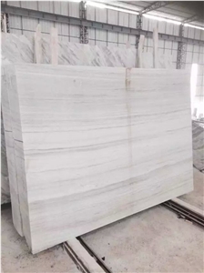 White Crystal Wood Vein Marble Floor Steps Wall Tiles