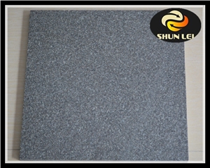 Flamed Shanxi Black Granite Slabs & Tiles, China Black Granite
