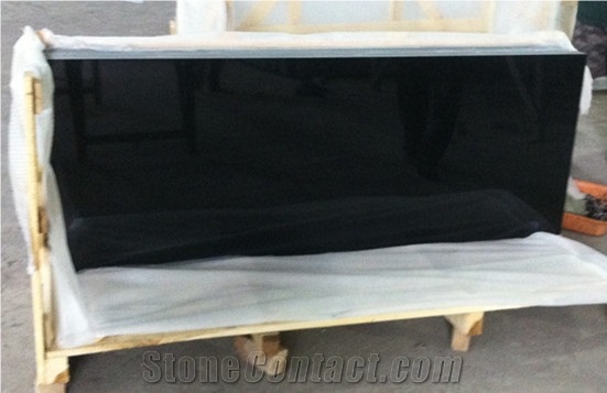 Shanxi Black Granite with Golden Spot Tile & Slab China Black Granite