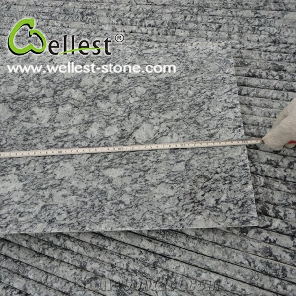 China Beautiful G418 Spray White Granite Tiles for Flooring & Wall Cladding
