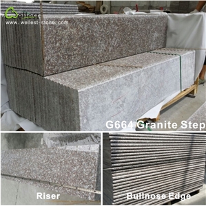 China Cheap Granite Steps, G664 Pink Granite Steps