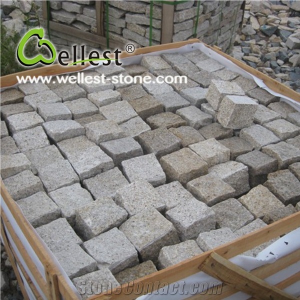 China Cobble Stone for Paving/G682 Yellow Granite Tile Flooring Tiles Wall Cladding Tiles