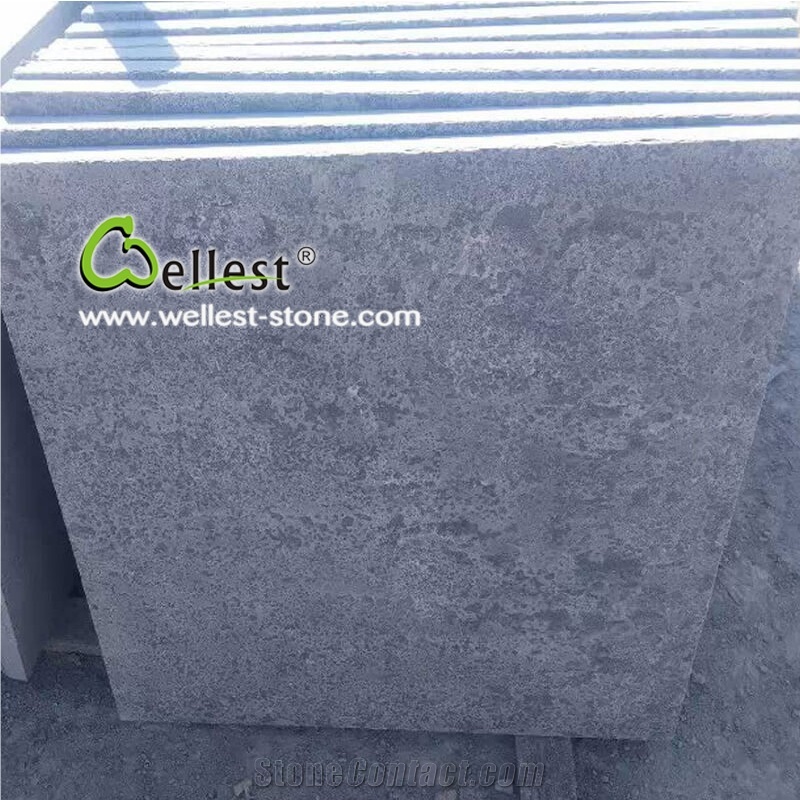Hot Sale Flamed Blue Stone Tiles for Floor & Wall Cladding