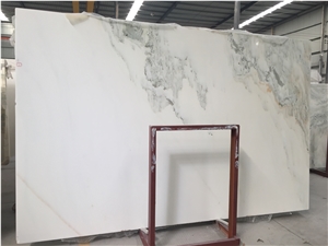 China Landscaping White Marble Slabs & Tiles,Green Cloudy White Marble Slabs