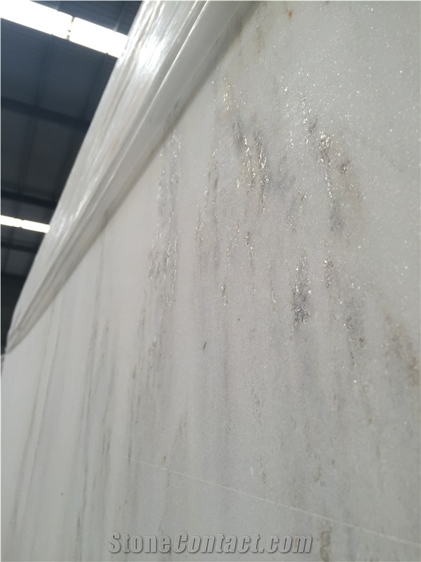 Shangri La White Marble Slabs & Tiles for Interior Decoration Floor Covering,China Bianco Shangrila Marble Tile/China Bianco Statuario Marble Slabs & Tiles-High Polished