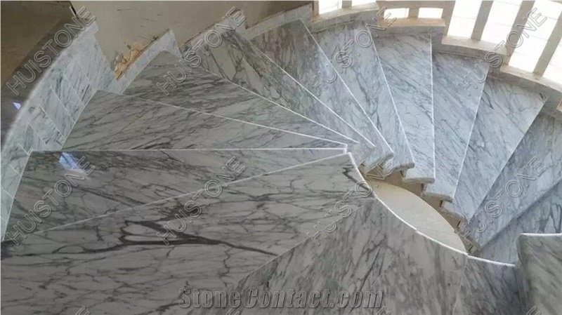 Bianco Carrara Marble Steps & Stairs