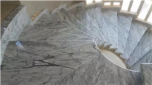 Bianco Carrara Marble Steps & Stairs