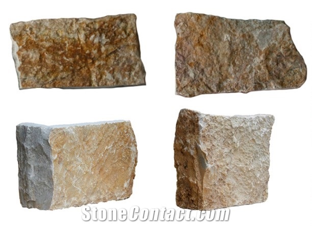 Gold Random Limestone, Corner Stone Cultured Stoen Field Stone, Stacked Stone Veneer