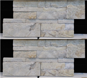 White Quartzite Wall Cladding, Cultured Stone