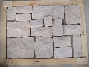 Yellow Limestone, Tumbled Loose Fieldstone, Wall Cladding, Stacked Stone Veneer