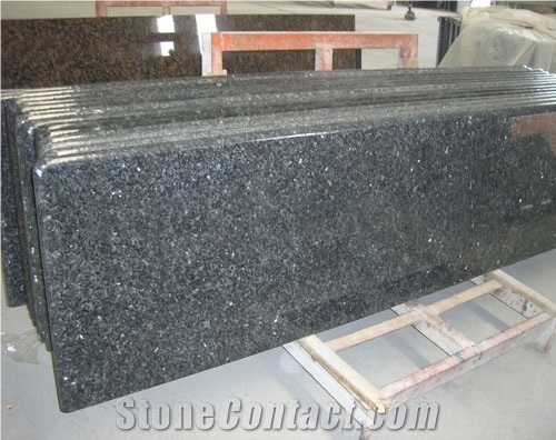 Hot Selling Norway Blue Pearl Ocean Blue Granite Kitchen Countertop,Cheap Polished Blue Pearl Granite Kitchen Countertops