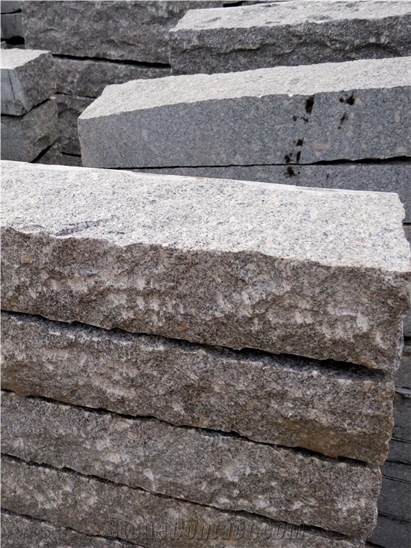 Cheap Granite Kerbstone, Grey Granite Kerbs, Grey Granite Cobble Stone, China Natural G341