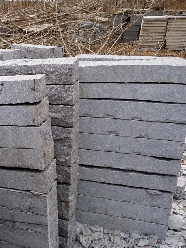 Cheap Granite Kerbstone, Grey Granite Kerbs, Grey Granite Cobble Stone, China Natural G341