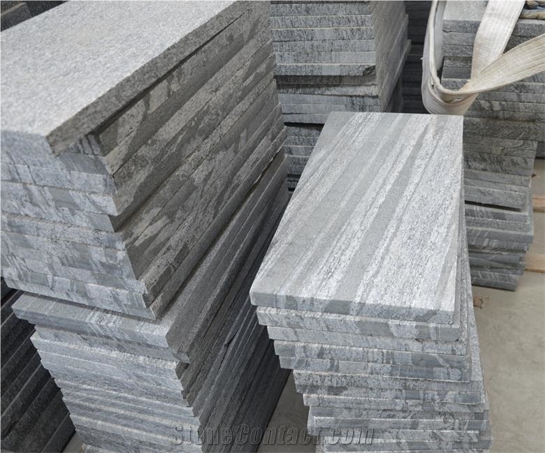 G302 Wooden Vein Granite Tiles& Slabs, Black Wooden Vein Tiles, China Shandong Granite Tiles&Slabs, G302 Granite Tiles&Slabs