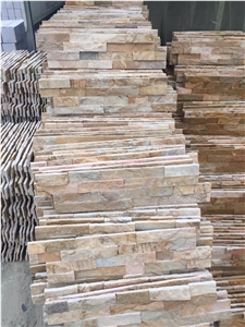 Hot Sale Light Yellow Cultural Stone, Wall Stone Slate, Cultured Stone Slate, Slate Cultural Stone