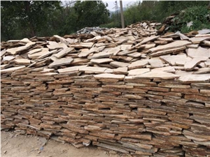 Lowest Price Rusty Stacked Wall Stone, Stacked Rusty Cultural Stone, Wall Stone Slate, Cultural Stone Wall Stone