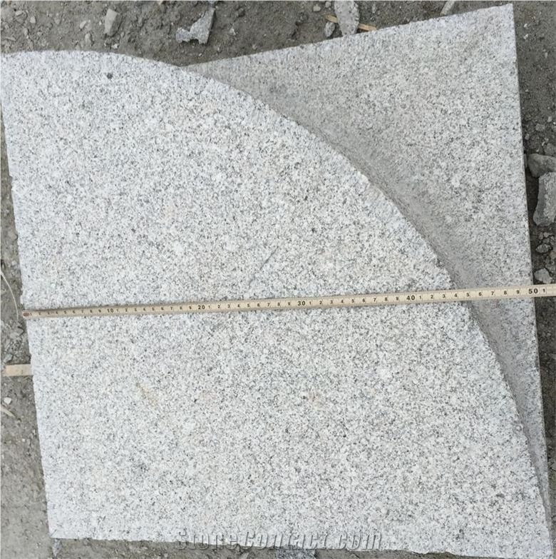 Special G341 Granite Pieces, Grey Granite Stone between Kerbstone and Cubble