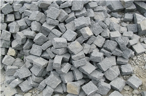 G654 Granite Cube Stone Dark Grey Natural Spilt Paving Stone