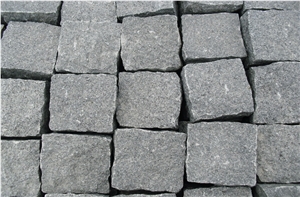 G654 Granite Cube Stone Dark Grey Natural Spilt Paving Stone