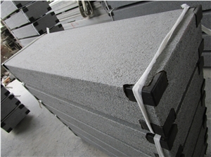 G654 Granite Kerbstone, China Dark Grey Granite Curbstone