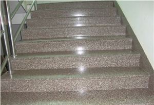 Polished G664 Granite Stair & Steps China Pink Granite