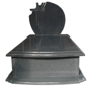 Western Style Tombstone G654 Grey Granite Monument