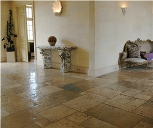 Pierre De Bourgogne Limestone Tiles & Slabs, Beige Limestone Floor Tiles, Wall Tiles
