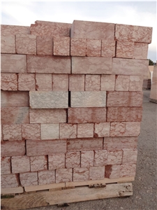 Rojo Al Andalus Red Marble "Al-Andalus" - Bush Hammered Slabs & Tiles, Spain Red Marble