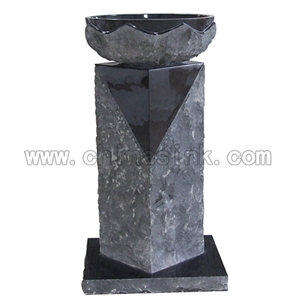 Elegent Black Granite Freestanding Basin